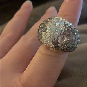 Swarovski rose gold chic gold mine ring